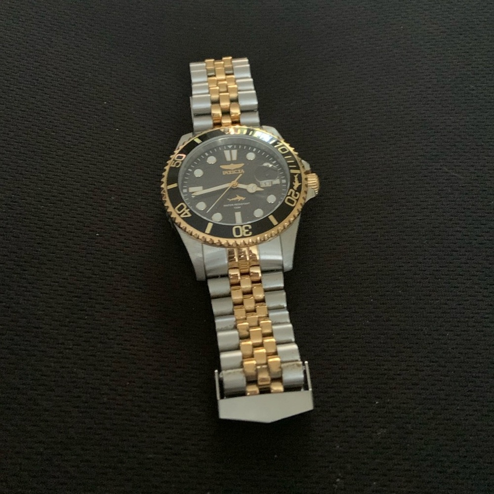 Invicta submariner two tone watch